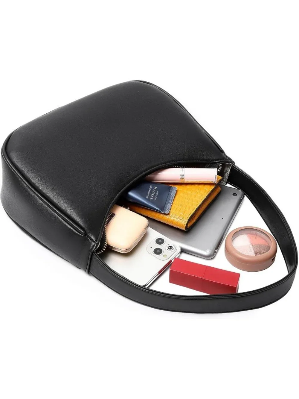 Cute Hobo Tote Bag for Women, Mini Clutch Purse with Zipper Closure, Stylish